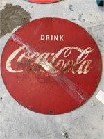 Coca-cola Single Sided Advertisement Sign 27 Inch