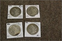 1878, 1883, 1896 & 1900 Morgan Uncirculated Dollar