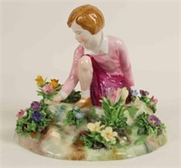 Crown Staffordshire "Picking Flowers" Figurine