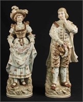A Pair of French Style Courting Figures 18 1/2" H.