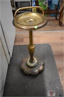 26" Brass and Marble Ash stand