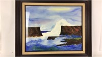 Seascape Water Color Painting ACBRENCE 1979