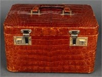 Lopez Argentina Leather Vanity Train Case, Vintage
