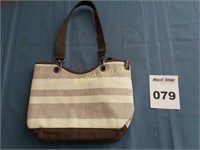 Woven Striped Purse by Thirty-One