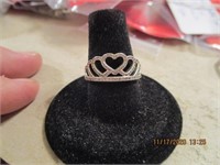 925 Sterling Pandora Crown Ring-1.8 g