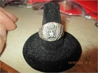 Sterling American Eagle USA Ring-6.6 g