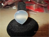 Sterling Ring w/Moonstone-5.9 g