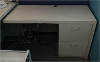Desk with filing drawers