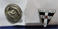World War II German Pin & Naval Button
