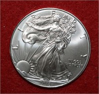 2018 Unc. Silver Eagle w/ COA