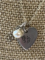 "Hope of My Heart" Brand Sterling Silver Necklace