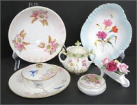 Nippon decorative dish + floral decorative-5 items