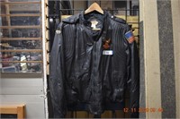 Men's Leather Jacket w/ Great Patches Size M