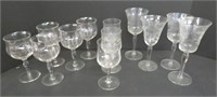 Stemware assorted 13 pieces total