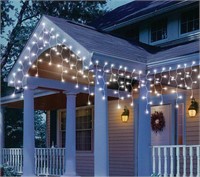 Holiday Time Cool White Icicle Light Set 19.2Ft