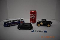 Dinky Toy Taxi, Pepsi Bus, &1931 Ford Model A