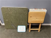 Card Table and TV Trays