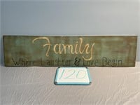 "Family" Sign