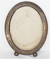 Sterling Antique Oval Etched Picture Frame