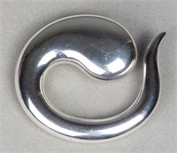 Vintage Tiffany & Co. Peretti Silver Swirl Brooch