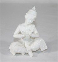 White Ceramic Hindu Figurine