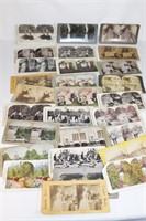 Lot of 25+ Stereoscope Cards - Kyestone, Cosmo et.