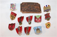 Vintage Lot of Military Pins - Nat'l Guard , etc