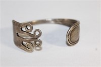800 Silver Fork Vintage Cuff Bracelet