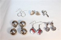 Sterling Silver Lot of Earrings