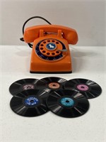 Vintage Peanuts mattel-o-phone & mini record discs
