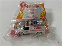 Lot of 2 McDonalds Hot Wheels ambulance toys