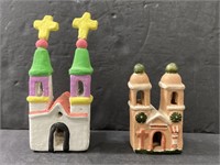 Vintage handmade Spanish mission chalkwares