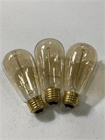 Lot of 3 new bulbrite Edison style lightbulbs