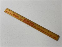 Sealtest vintage wooden ruler