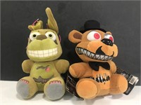 Two Five Nights at Freddie’s plushies
