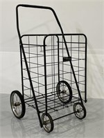 Easy O Wheels foldable basket tote cart
