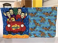 The wiggles and Scooby Doo children’s throws