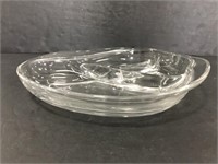 Glass divided dish