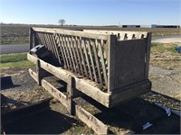 12’ Wooden Feed Bunk