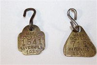 1935 & 1936 Massachusetts Dog Licenses