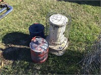 Kerosene Heater and Gas Cans