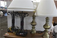 4 TABLE LAMPS