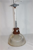 Vintage Glass Hanging Lamp Industrial