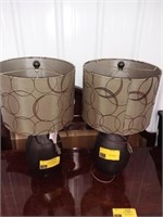 Pair of decorative table lamps