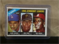 1966 Topps Sandy Koufax/Bob Gibson Card