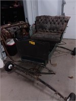 Two person buggy with folding top - needs work