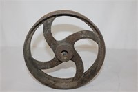 Cast Iron Flat Wheel / Pulley 8 1/4 inches