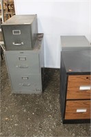 4- TWO DRAWER OR SINGLE DRAWER FILE CABINETS