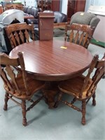 Cochrane pedestal base Dining room table with