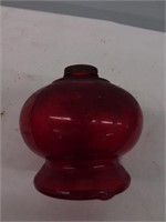 Red kerosene lamp base